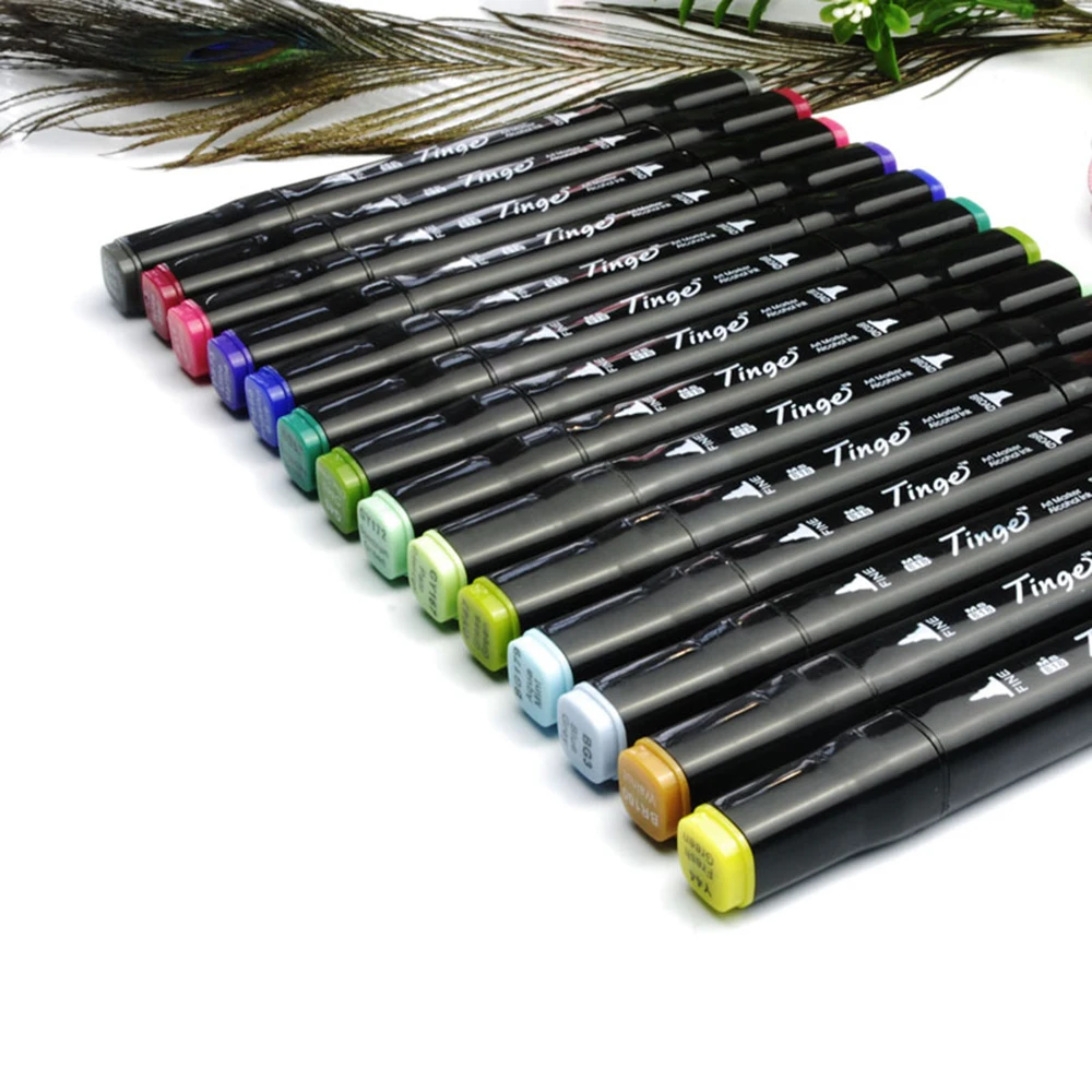 Набор двусторонних фломастеров для художников 170 цветов|sketch copic markers|copic markersmarkers for