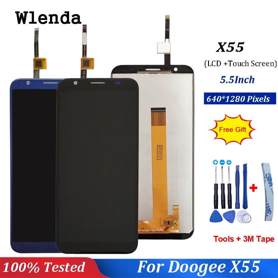 

For Doogee X55 Lcd X55 Display With X55 Touch Screen Digitizer Replacement Free Shipping+tool X55 LCD Display