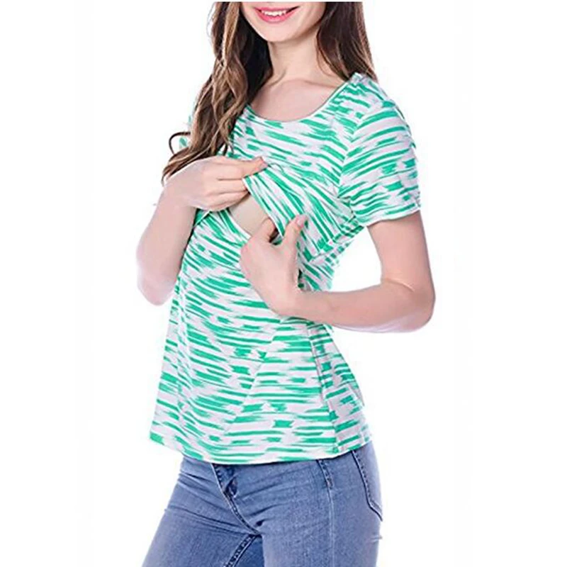 CANIS Moms Summer Maternity clothes Nursing top nursing Breastfeeding