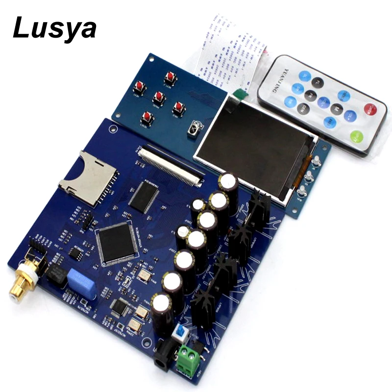 

STM32F407ZET6 AK4118 2.8 inch TFT Color LCD Screen SD Lossless Digital Turntable Coaxial II2S Output Amplifier DC/AC 12V T0750