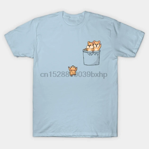 

Men Short sleeve tshirt Cute Pocket Hamsters Cute Hamster T Shirt Women t-shirt