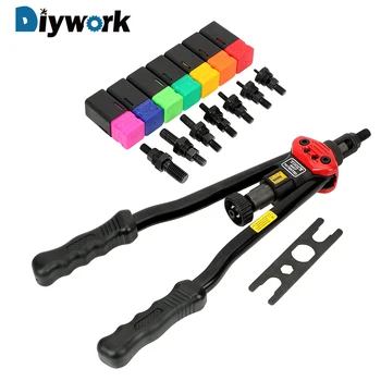 

DIYWORK Heavy Nut Tool Manual Mandrels Practical Manual Riveter Gun M3 M4 M5 M6 M8 M10 M12 Rivet Nut Gun