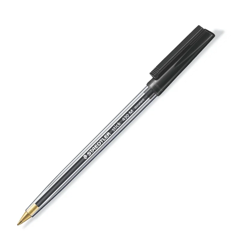 

Ballpoint Pen Stick Document No.430 M; Ballpoint Pen with Cap and Clip; 3pcs/Lot
