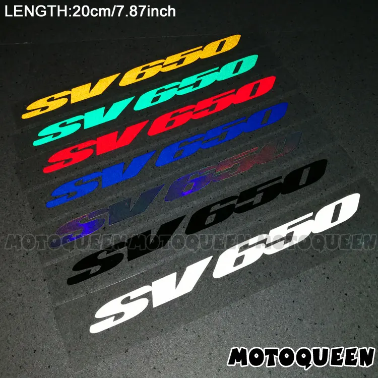 

2PCS Reflective Motorcycle Car Wheels Fairing Helmet Tank Pad Decoration Logo Accessories Stickers Decals For SUZUKI SV650