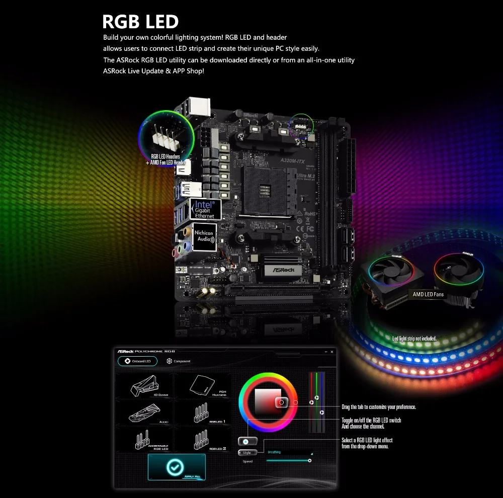 AURARGBLED-A320M-ITX
