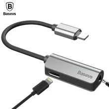 Baseus L32 Aux Audio Cable Adapter For iPhone 7 Earphone 2 in 1 For Lightning to 3.5mm Jack Headphone Adapter For iPhone 7 Plus