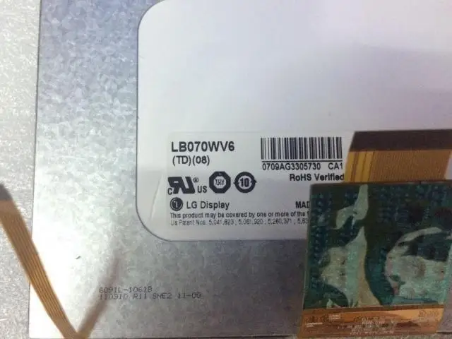 

7.0 Inch TFT LCD display LB070WV6-TD08 in stock for immediate delivery