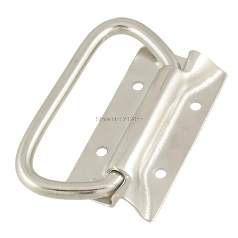 

4 inch Puller Zinc Plated Silver Tone Iron Tool Box Chest Handle