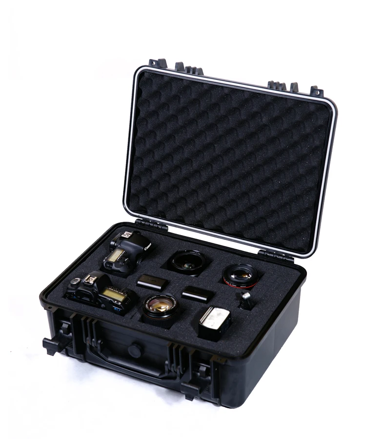 

Tool case toolbox waterproof protective equipment case camera case suitcase with pre-cut foam lining Panel installation box