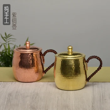 

Retro copper tea water cup handmade thickened pure copper tableware milk beer coffee mug travel drinkware