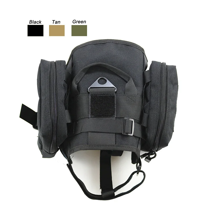 

Outdoor Camouflage Dog Clothes Molle Load Jacket Gear Vest Carrier Tactical Dog Training Vest Harnesses with Pouches