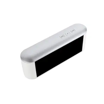 

HOT-Household LED electronic Alarm clock mirror clock home thermometer with USB Digital Desk Alarm LED Electronic Clock
