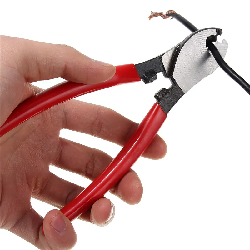1pcs 160mm Diagonal Pliers High Carbon Steel Red 6 Inch Electrical Wire