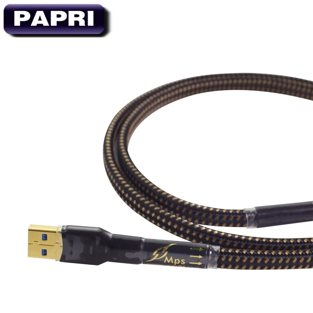 PAPRI MPS HD 990 99.9997% OCC посеребренный аудио кабель HiFi позолоченный USB разъем Вилки для