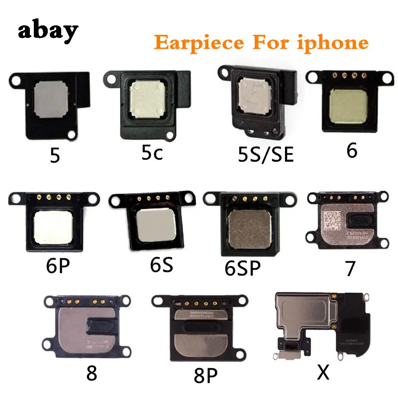 Новый Динамик для iPhone 5 5s 5c SE 6 6S 7 8 Plus X|Шлейфы мобильных телефонов| |