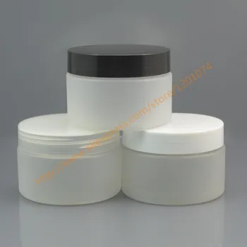 

120ml PET clear Frosted Cosmetic Cream Jar with clear/white/black lid,120g Empty Make up Container,thin base