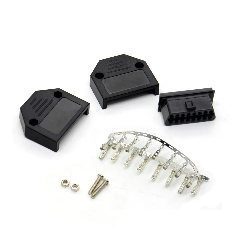 

2018 OBD2 16 Pin Female Connector OBD2 16 Pin Female Connector J1962F OBDII 16pin Connector Adaptor with Screws diagnostic-tool