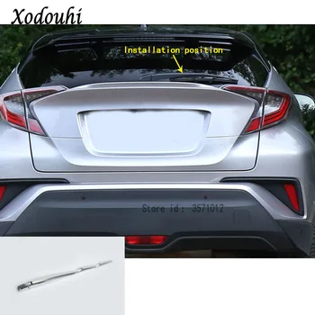 

For Toyota C-HR CHR 2017 2018 2019 2020 Car Detector ABS Chrome Rear Back Glass Wiper Nozzle Cover Frame Trim Tail Window 4pcs
