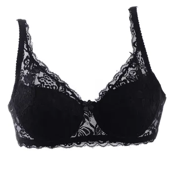 

Hot Women Sexy Push Bra Underwire 32-40B Lingerie Up Bra Embroidery Brassiere Deep V Lace Women Bras Bralette Padded Up