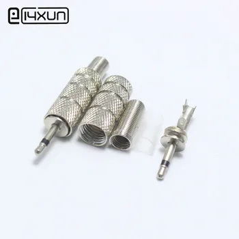 

1pcs 2.5mm 2Pin Audio Plug 2.5 Mono Headset jack SingleTrack Headphone Connector Microphone DIY Parts Metal