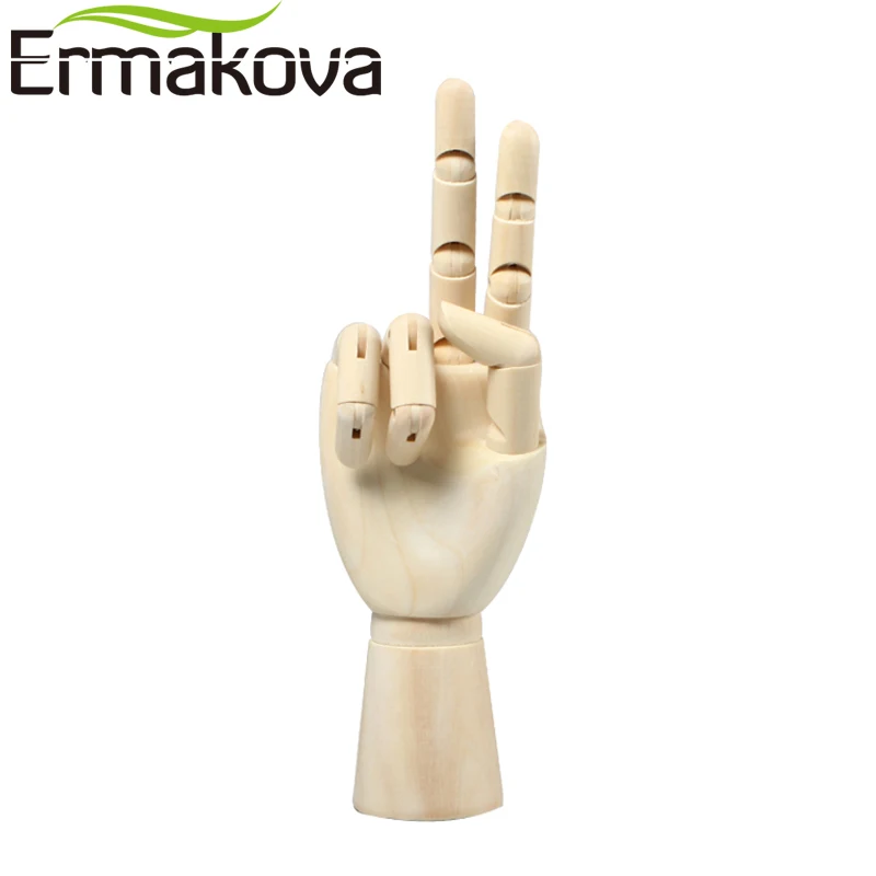 ERMAKOVA 7 Inches Tall Wooden Mannequin Hand Movable Limbs Human Artist Model Drawing Sketch | Дом и сад