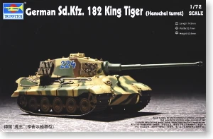 Trumpeter 1/72 масштаб танк модели 07201 Sd. Kfz.182 6 Тигр король &quotHenschel башни&quot | Игрушки и