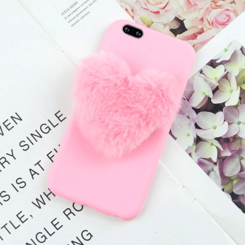 Пушистый милый чехол для телефона с сердечками для lenovo Z6 Lite S5 Pro Z5 K3 K8 Note K6 power K5 Note A6000 A6000 Plus C2 - Цвет: BigPinkLove Pink