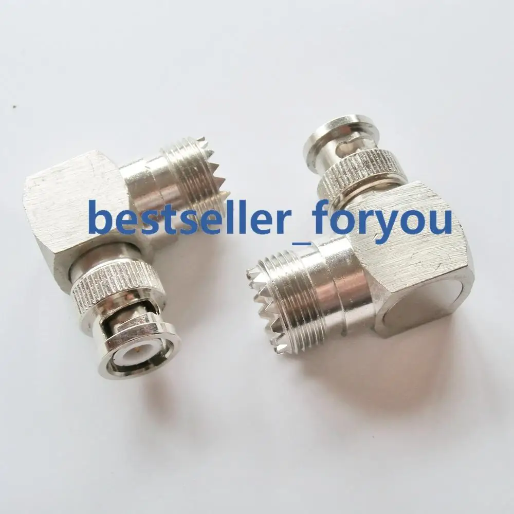 1x Новый BNC Штекерный UHF Женский SO239 правый угол 90 градусов RF коннектор