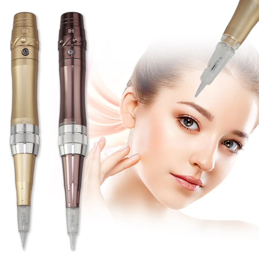 Tattoo Machine Professional Permanent Makeup Eyebrow Beauty Lips Cartridges Needles Pen Import Motor 4 Colors | Красота и здоровье