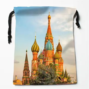 

v#bH69 New Russia Moscow Houses Custom Printed receive Bag Compression Type drawstring bags size 18X22cm 7=12JvH67
