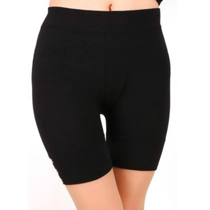 

Women's Casual Solid Summer Slim Fitness High Stretch Short Sporting Leggings
