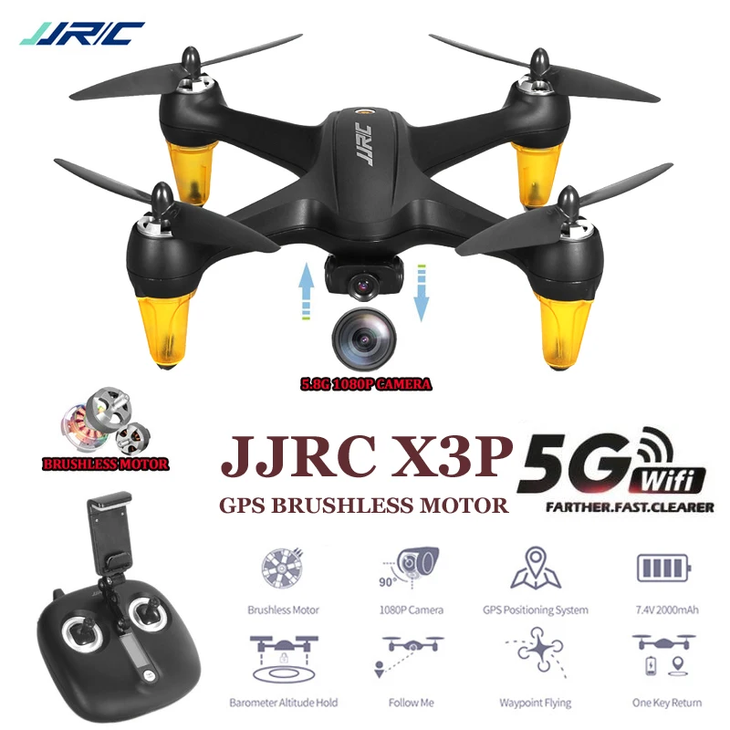 

Brushless Drone GPS With Camera HD 1080P 5G WiFi Wide Angle Rc Quadcopter 18 Mins Flying Professional Rc Helicopter ufo drone