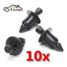 10x 6mm Plastic Rivet Fairing Trim Panel Fastener Clips For Honda For Yamaha For Suzuki