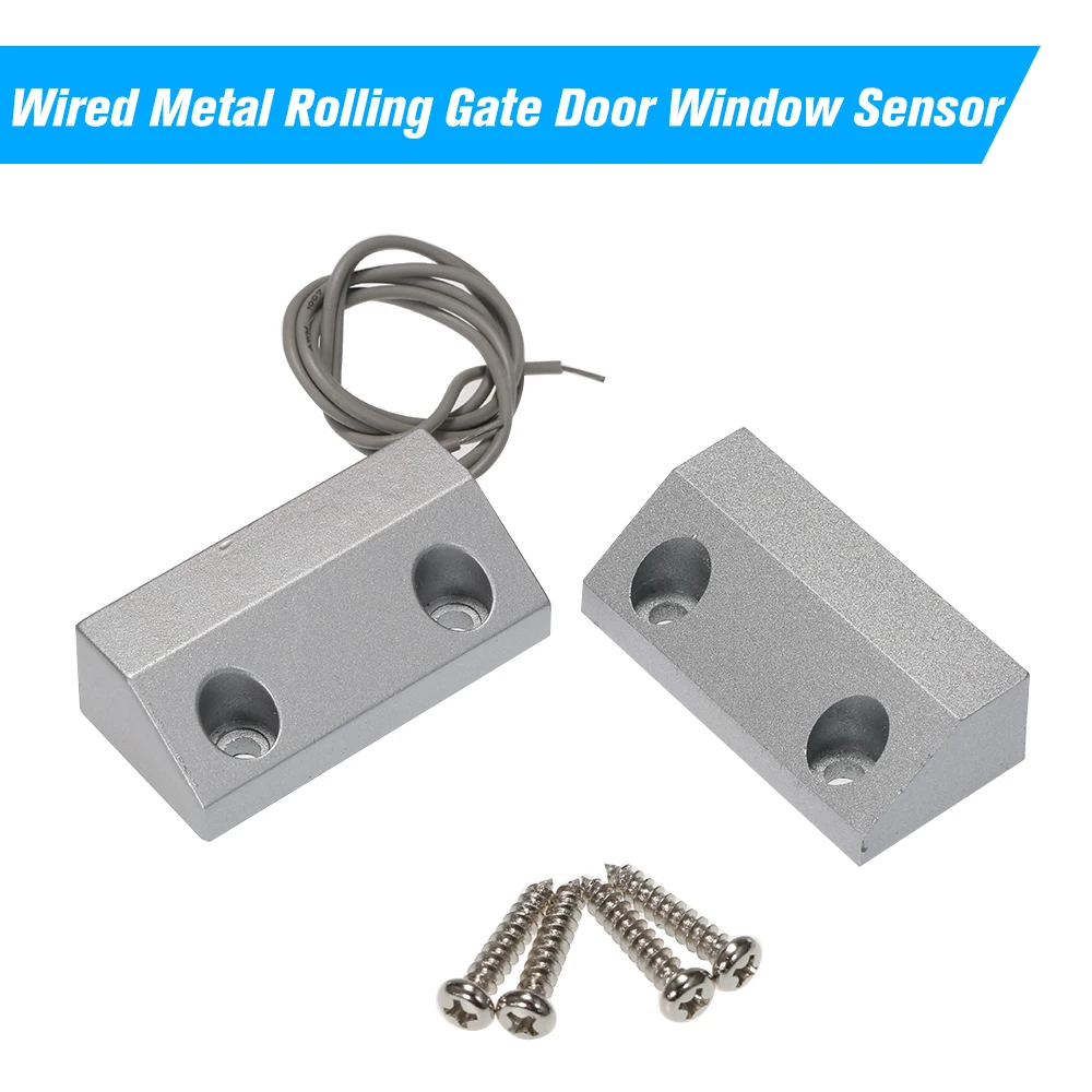 Wired Metal Rolling Gate Door Window Sensor Contacts Alarm