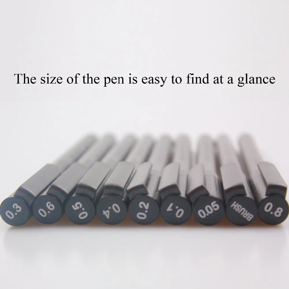 STA 8050 Art Sketch comics Art Marker Pen Pigment Liner Water Based For Drawing Handwriting School office stationery waterproof 5