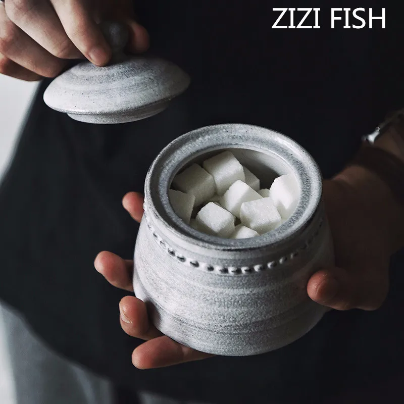 

Ceramic Sugar bowl seasoning jar spice rack salt and pepper spice jar kitchen tools keuken hulpjes cooking tools