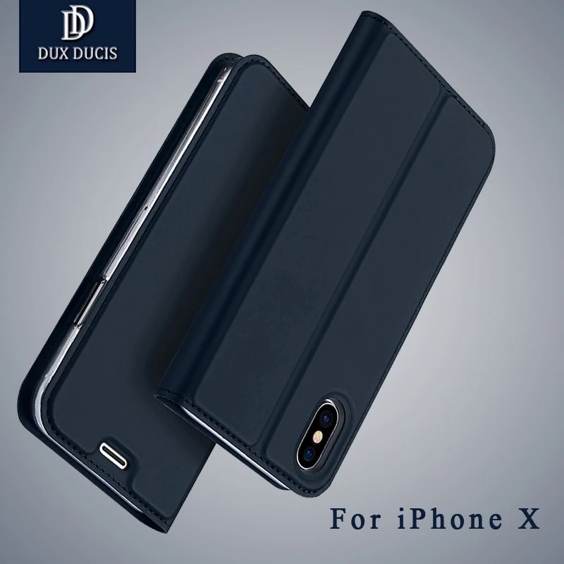 For iPhone x Case Dux Ducis Wallet Leather Case For iPhone 10 Flip