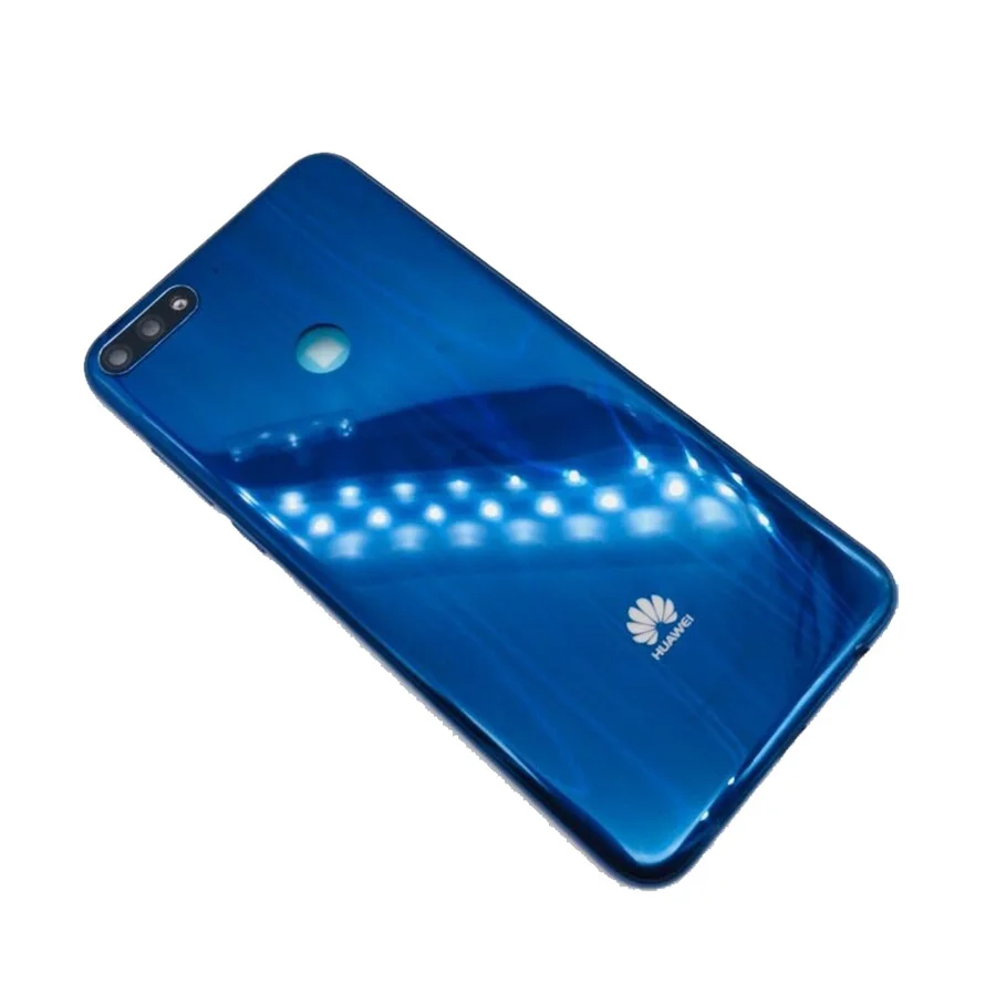 Для Huawei Y7 Prime Крышка батарейного отсека задняя крышка корпуса задняя дверь чехол для Huawei Y7 Pro Крышка батарейного отсека LND L22 LX2 L21 LX3 L23