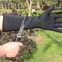 Порезные рабочие перчатки с проволокой из нержавеющей стали защитные перчатки металлические тактические Мясник стальная перчатка