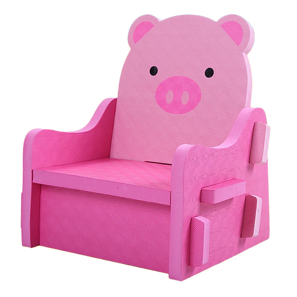 Детские сиденья PE Пластик кусочкам безопасный пены детский стульчик учится сидеть мягкие игрушки Портативный животного свиньи
