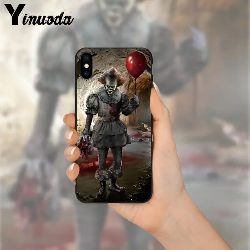 11pro MAX красный шар клоун черный мягкий чехол для телефона Apple iPhone 8 7 6 6S Plus X XS 5 5S SE XR