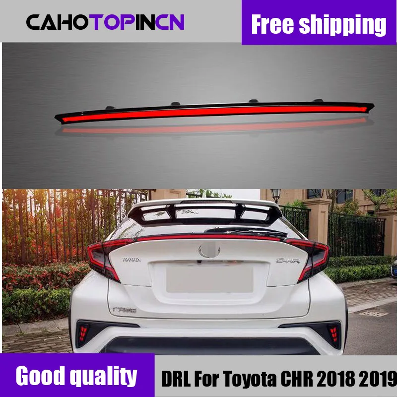 

Rear Bumper trunk Tail Light For Toyota CHR 2017 2018 2019 LED Taillight Reflector Brake Lamp Warning Signal Driving Fog Lamp