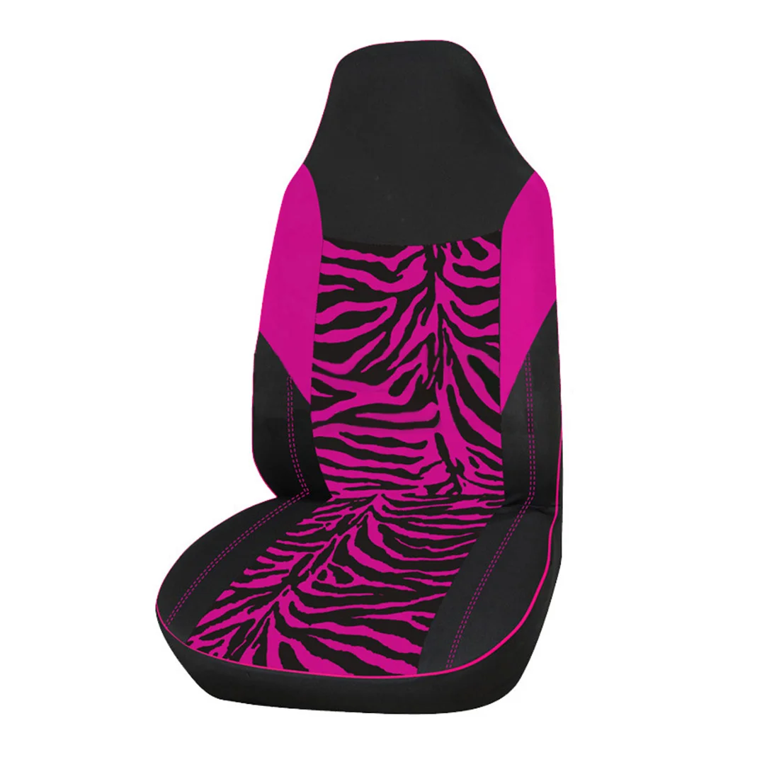 Dewtreetali Zebra Print Car Seat Cover Universal Fit for Most Fashion Front Bucket Seat Car