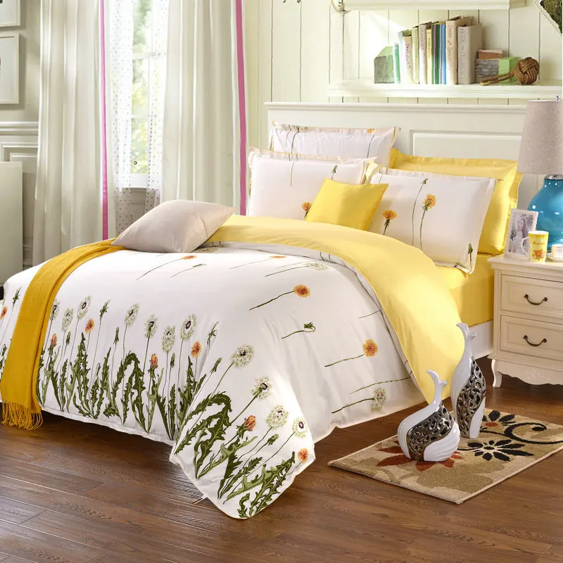 Beach Themed Bedding Yellow Comforter Sets Cheap Bed Sheets Cotton