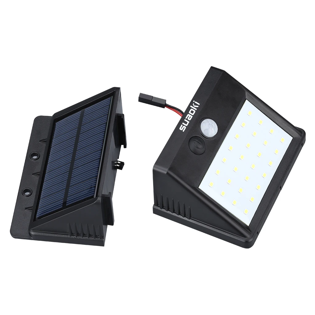 

Suaoki 28LEDs Solar Powered PIR Motion Sensor Wall Light Detachable Design Outdoor Waterproof Street Yard Path Home Garden Lamps