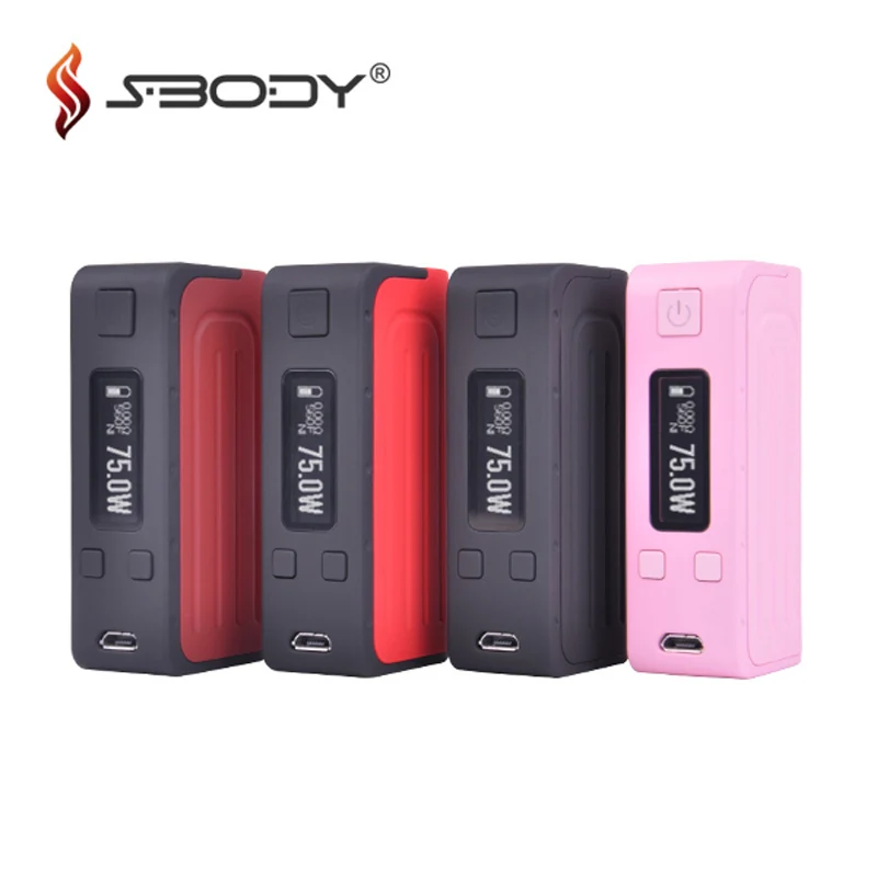 

Original Sbody Elfin DNA75 Mod 75w TC Vaping Box Mod DNA75 With Evolv DNA75 Chipset