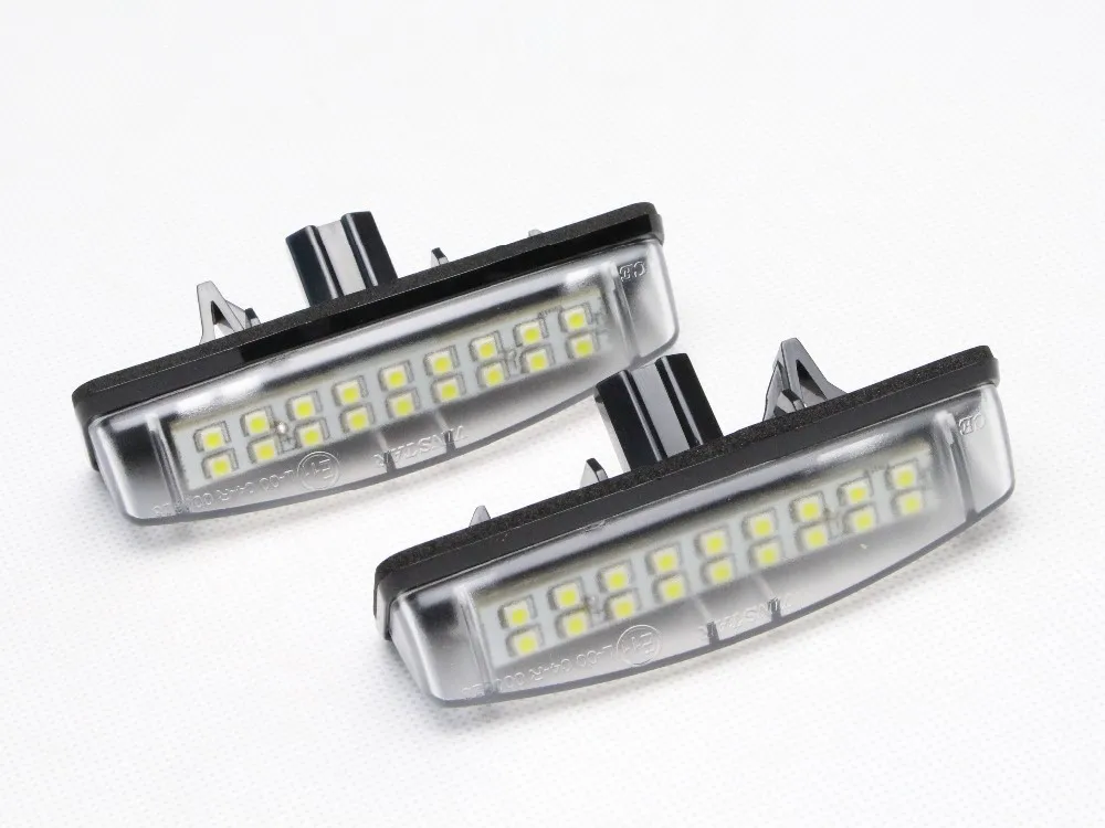 2 шт./лот 18SMD высокой мощности 3528SMD 12V номерной знак светодиодный светильник комплект 81271-30291 81271-53011 OEM для Lexus для Toyota Scion