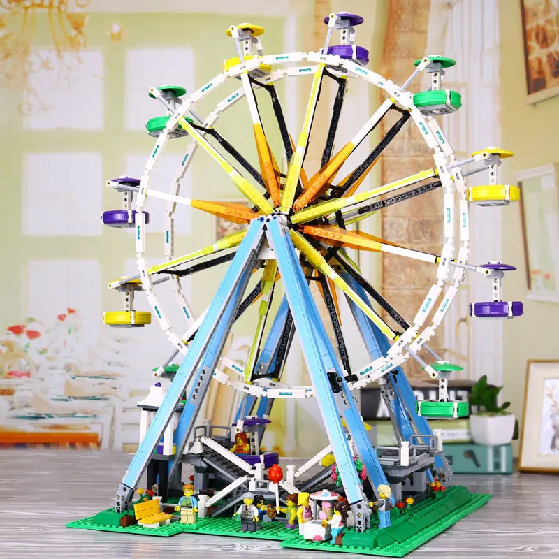 

DHL Lepin 15012 City Expert Ferris Wheel Model Building Assembling Block Brick Compatible legoing 10247 Educational Children Toy