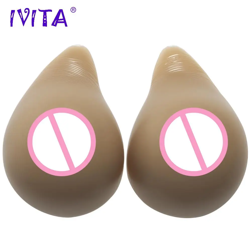 

IVITA 1400g Realistic Silicone Breast Forms False Prosthesis Boobs Breasts Enhancer For Crossdresser Drag Queen Transvestite