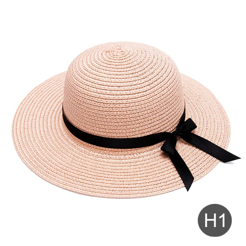 Детская пляжная шляпа с логотипом на заказ, летняя шляпа, шляпа от солнца для девочек, кружевная соломенная шляпа с большим козырьком, Прямая поставка